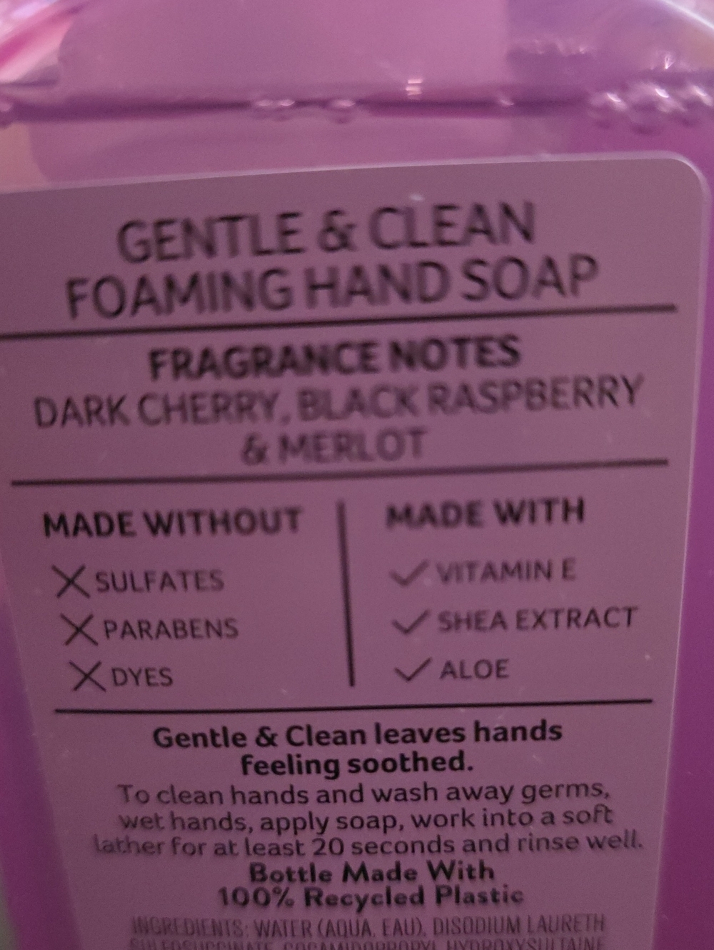 Almond Croissant & Black Cherry Merlot Foaming Hand Soap Nwt - Picture 2 of 4